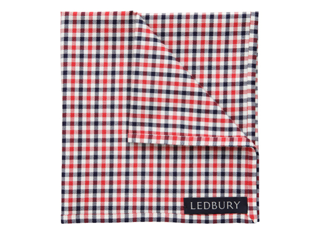 The Roosevelt Check Pocket Square