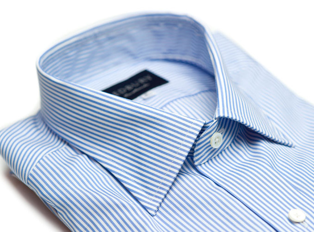 The Light Blue Bengal Slim Fit collar
