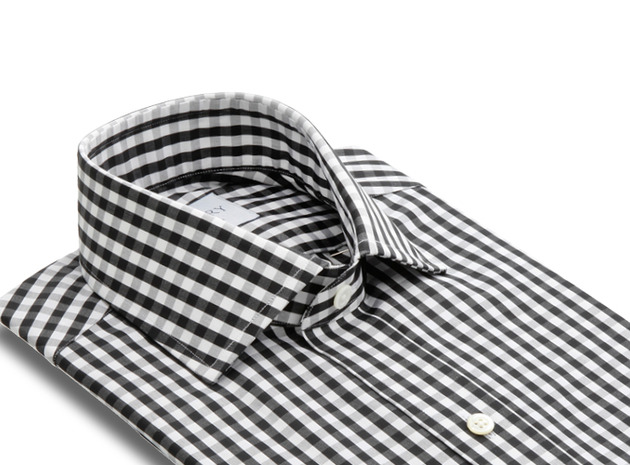 The Black Parker Gingham collar