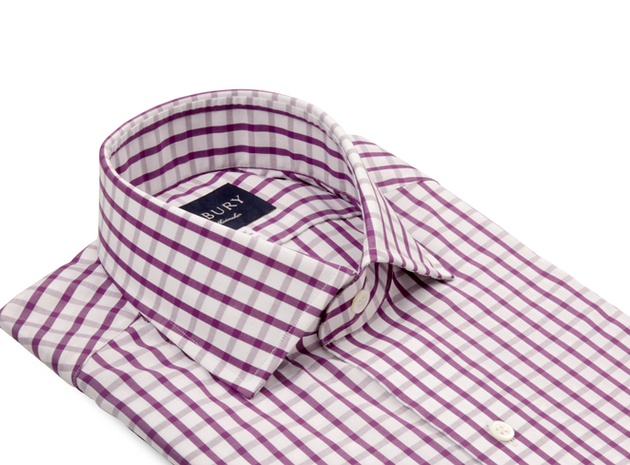 The Purple Urbana Box Check collar