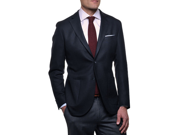 The Blue Paton Blazer collar